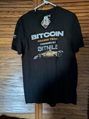 Bitcoin‎ Racing Team NWT Black Graphic Tee Mens Size Medium